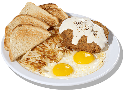 Country Fried Steak Eggs Breakfast