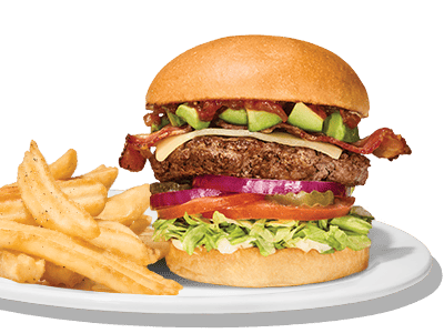 Bacon Avocado Cheese Burger