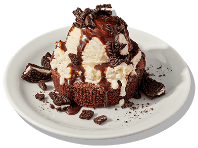 Brownie Sundae with Oreo Pieces Dessert