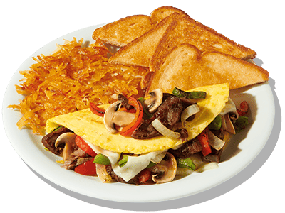 Philly Cheesesteak Omelette