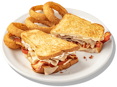 Super Bird Sandwich with Onion Rings