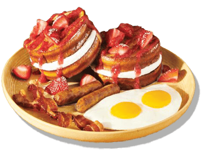 Berry Stuffed French Toast Slam